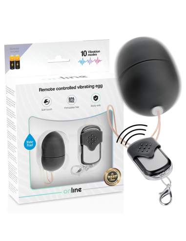 ONLINE HUEVO VIBRADOR CONTROL REMOTO S BLACK