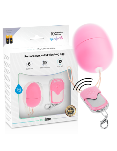 ONLINE HUEVO VIBRADOR CONTROL REMOTO S ROSA