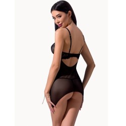 Боди Passion Lingerie Kyouka body Black, Чёрный, L/XL Pas_Kyouka body Black L/XL - Passion - Эротические боди - Купить