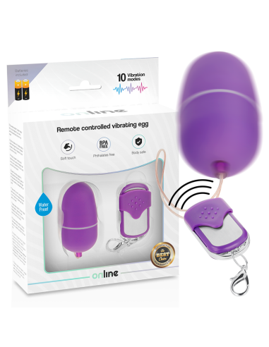 ONLINE HUEVO VIBRADOR CONTROL REMOTO M LILA