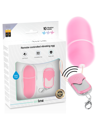 ONLINE HUEVO VIBRADOR CONTROL REMOTO L ROSA