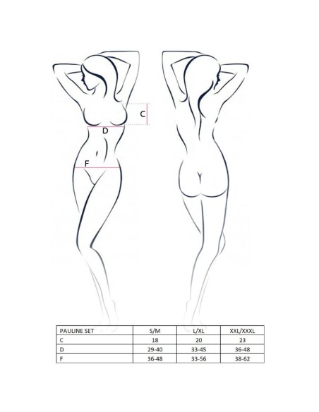 PASSION WOMAN PAULINE SET 3 PIEZAS TALLA S M