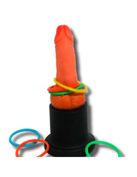 DIABLO PICANTE JUEGO TROFEO DEL PENE Y ANILLAS