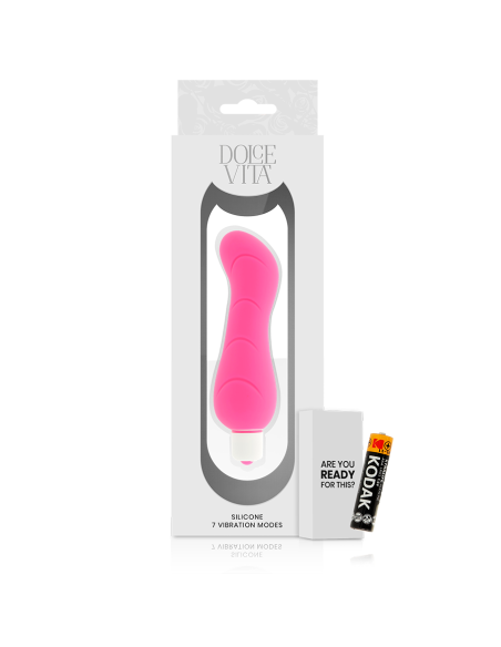 DOLCE VITA G SPOT VIBRADOR SILICONA ROSA