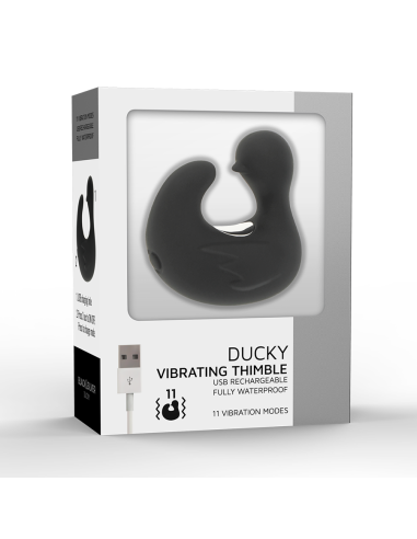 BLACKSILVER DEDAL ESTIMULADOR DE SILICONA RECARGABLE DUCKYMANIA