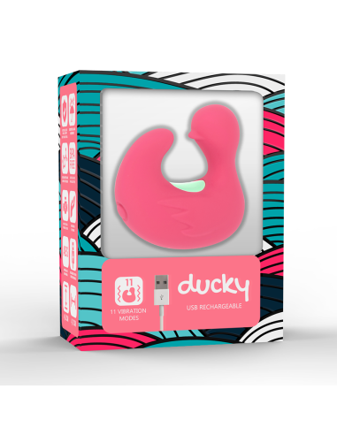 HAPPY LOKY DEDAL ESTIMULADOR DE SILICONA RECARGABLE DUCKYMANIA