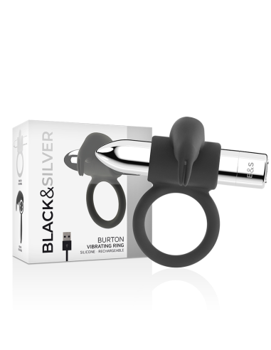 BLACKSILVER BURTON ANILLO RECARGABLE 10 MODOS VIBRACION