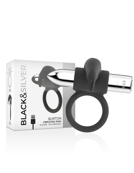 BLACKSILVER BURTON ANILLO RECARGABLE 10 MODOS VIBRACION