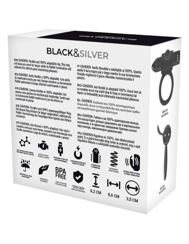 BLACKSILVER CAMERON ANILLO RECARGABLE 10V NEGRO