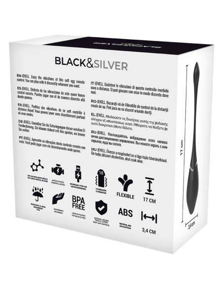 BLACKSILVER JENELL HUEVO VIBRADOR RECARGABLE