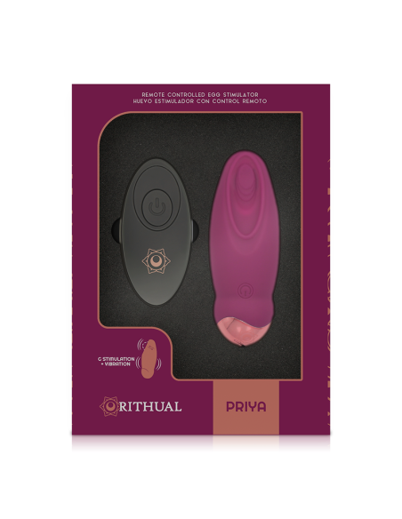 RITHUAL PRIYA HUEVO CONTROL REMOTO G SPOT VIBRACIoN