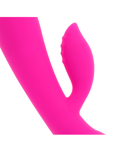 OHMAMA VIBRADOR RECARGABLE CON RABBIT 10 MODOS DE VIBRACIoN 19 CM