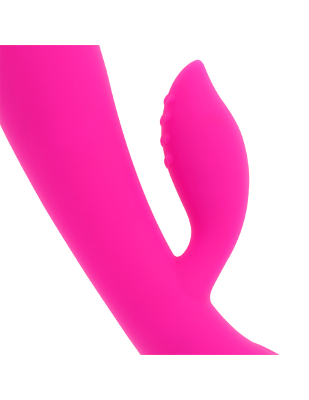OHMAMA VIBRADOR RECARGABLE CON RABBIT 10 MODOS DE VIBRACIoN 19 CM