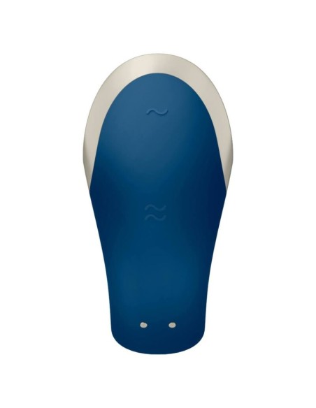 SATISFYER DOUBLE LOVE VIBRADOR PAREJAS LUXURY AZUL