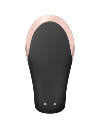 SATISFYER DOUBLE LOVE VIBRADOR PAREJAS LUXURY NEGRO