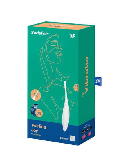 SATISFYER TWIRLING JOY ESTIMULADOR CLITORIS BLANCO