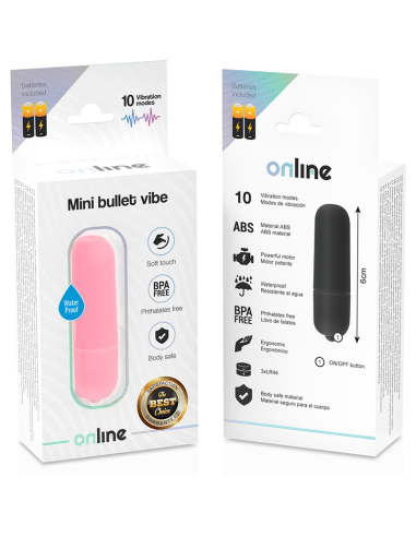 ONLINE MINI BALA VIBRADORA ROSA
