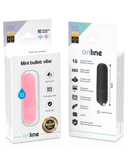 ONLINE MINI BALA VIBRADORA ROSA