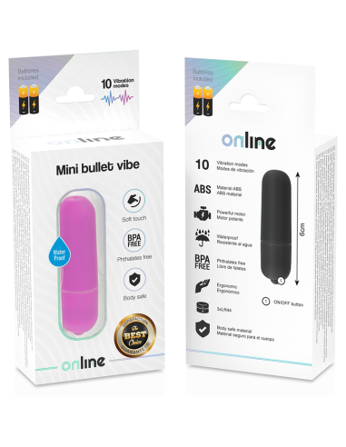 ONLINE MINI BALA VIBRADORA LILA
