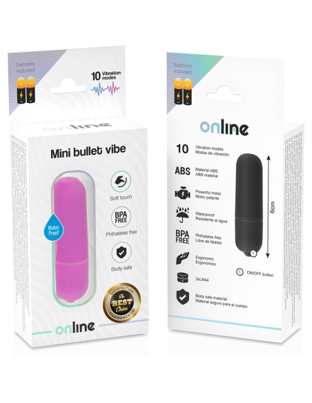 ONLINE MINI BALA VIBRADORA LILA
