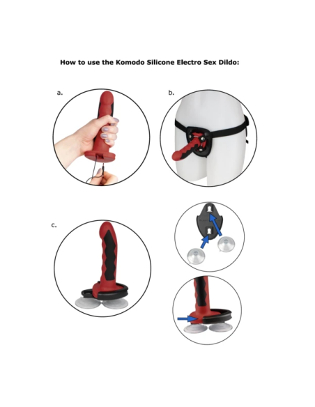 ELECTRASTIM FUSION KOMODO DILDO SILICONA