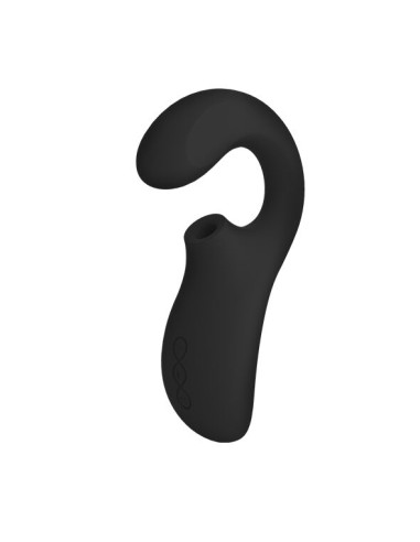 LELO ENIGMA DOBLE ESTIMULACIoN SUCCION MASAJEADOR NEGRO