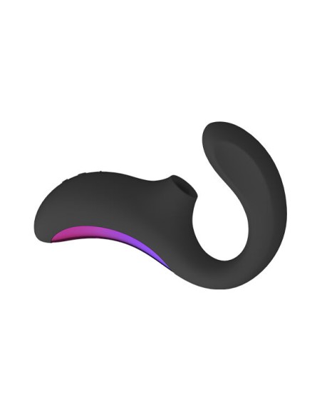LELO ENIGMA DOBLE ESTIMULACIoN SUCCION MASAJEADOR NEGRO