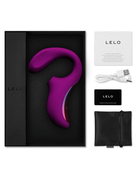 LELO ENIGMA DOBLE ESTIMULACIoN SUCCION MASAJEADOR DEEP ROSE