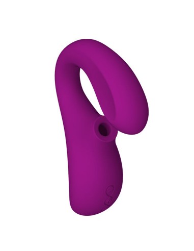 LELO ENIGMA DOBLE ESTIMULACIoN SUCCION MASAJEADOR DEEP ROSE