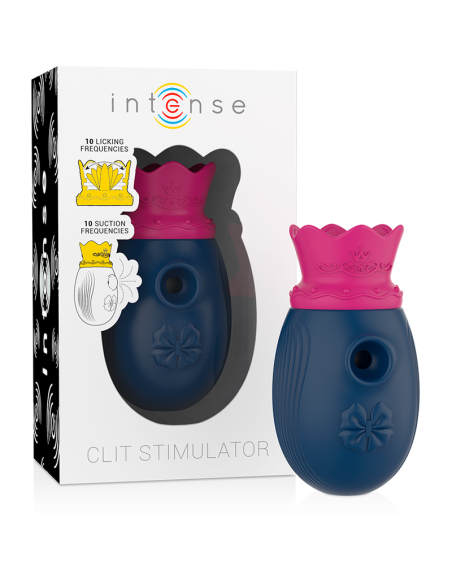 INTENSE ESTIMULADOR CLITORIS 10 MODOS DE SUCCIoN Y LICKING AZUL