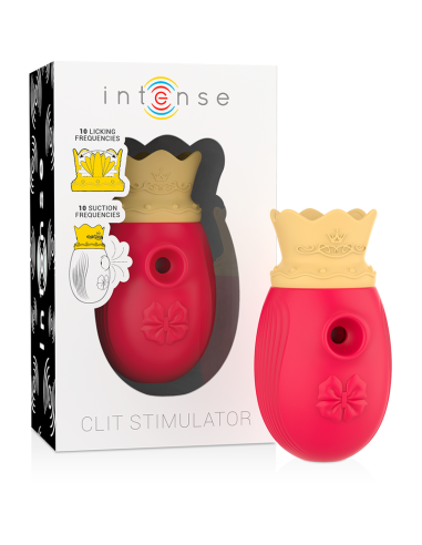 INTENSE ESTIMULADOR CLITORIS 10 MODOS DE SUCCIoN Y LICKING ROJO