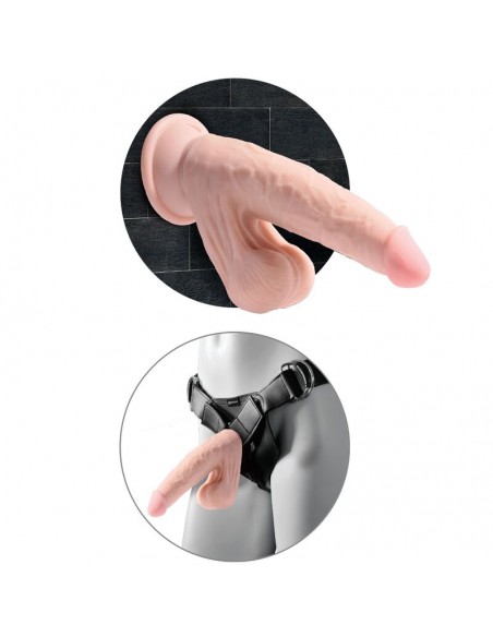 KING COCK PLUS 3D COCK SWINGING BALLS 245 CM NATURAL