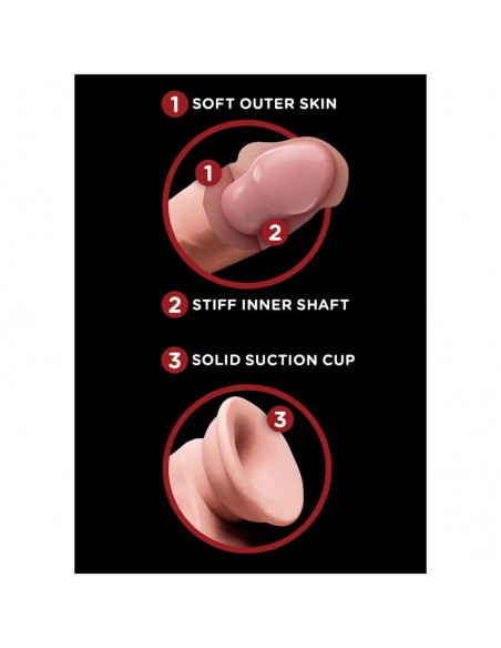 KING COCK PLUS 3D COCK SWINGING BALLS 152 CM NATURAL