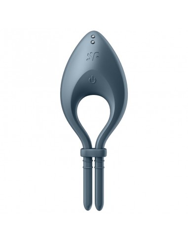 SATISFYER BULLSEYE ANILLO VIBRADOR GRIS