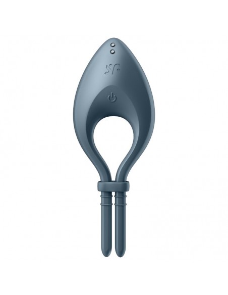 SATISFYER BULLSEYE ANILLO VIBRADOR GRIS