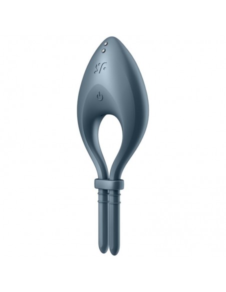 SATISFYER BULLSEYE ANILLO VIBRADOR GRIS