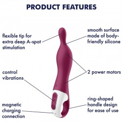 SATISFYER A MAZING 1 VIBRADOR PUNTO A BERRY 2