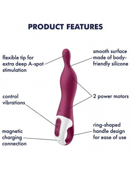 SATISFYER A MAZING 1 VIBRADOR PUNTO A BERRY