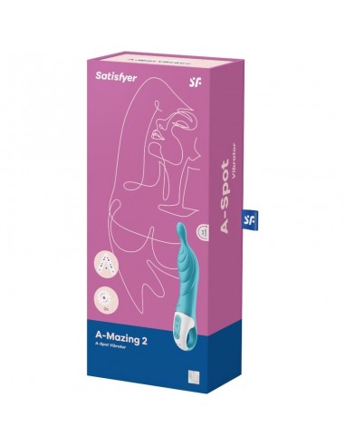 SATISFYER A MAZING 2 VIBRADOR PUNTO A TURQUESA