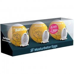 SATISFYER 3 HUEVOS MASTURBADORES FIERCE 2