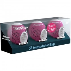 SATISFYER 3 HUEVOS MASTURBADORES BUBBLE 2