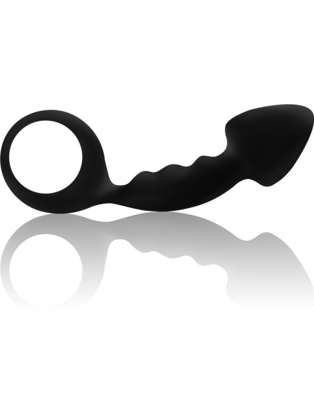 OHMAMA PLUG ANAL ACANALADO CON ANILLA