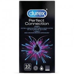 DUREX PERFECT CONNECTION EXTRA LUBRICACION SILICONA 10 UNIDADES 2