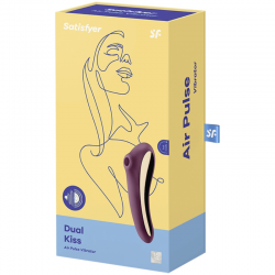 SATISFYER DUAL KISS ESTIMULADOR CLITORIS PURPURA 2