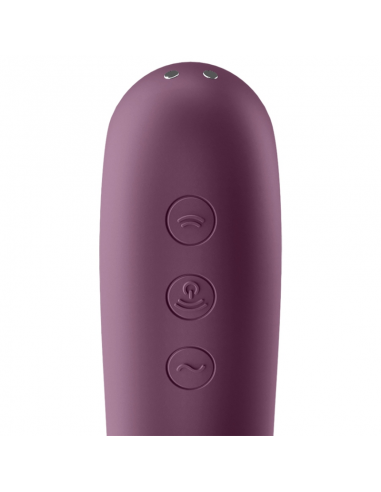 SATISFYER DUAL KISS ESTIMULADOR CLITORIS PURPURA
