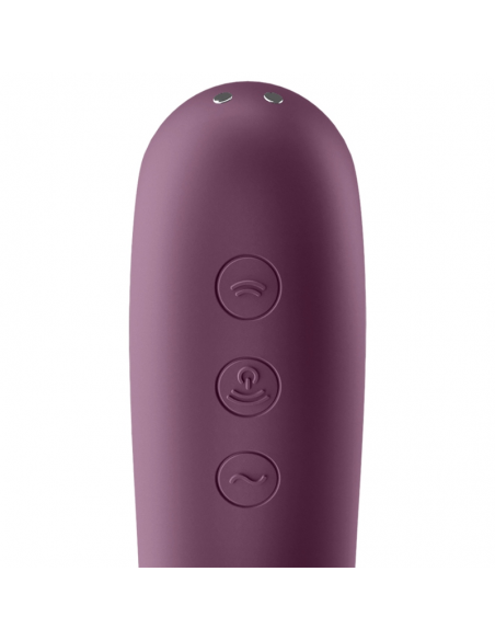 SATISFYER DUAL KISS ESTIMULADOR CLITORIS PURPURA