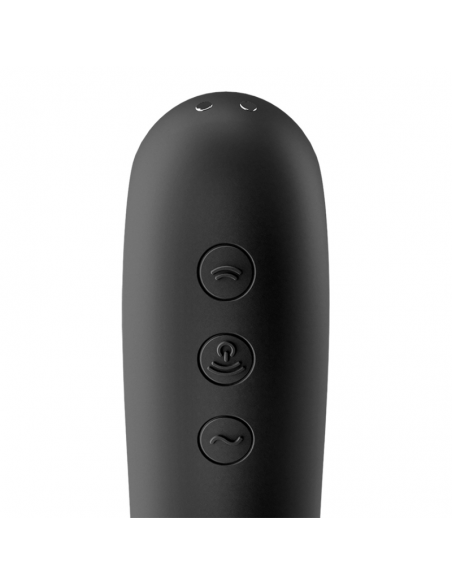 SATISFYER DUAL KISS ESTIMULADOR CLITORIS NEGRO