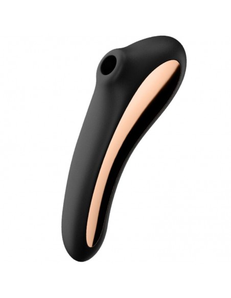 SATISFYER DUAL KISS ESTIMULADOR CLITORIS NEGRO