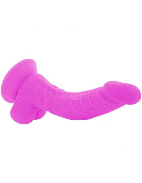 DIVERSIA DILDO FLEXIBLE CON VIBRACION 215 CM LILA