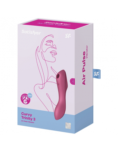 SATISFYER CURVY TRINITY 3 ESTIMULADOR CLITORIS ROJO